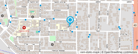 מפת הגעה אל גן סוכריה