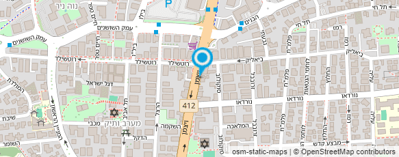 מפת הגעה אל עו"ד רומנו עמוס