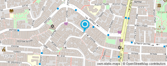 מפת הגעה אל אורי עזרא