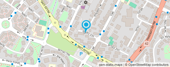 מפת הגעה אל רעות קייקס Reut cakes