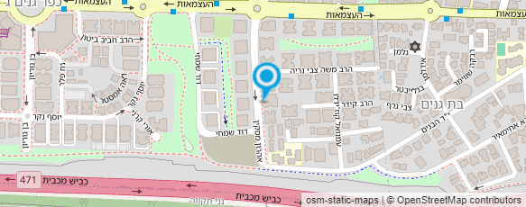 מפת הגעה אל עו"ד אקשטיין שיר