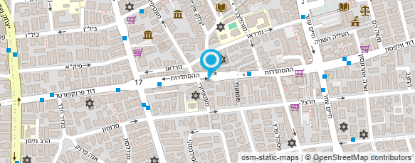 מפת הגעה אל אתרוג - אופנה אומנות יהודית