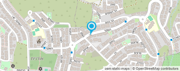 מפת הגעה אל גן גוזלים