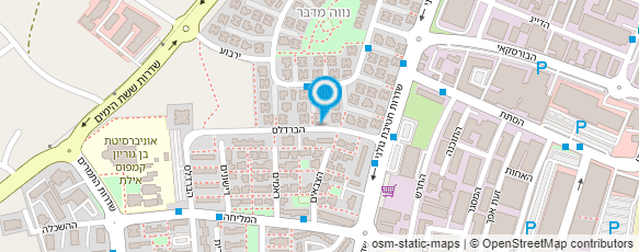 מפת הגעה אל טליה ומנשה  מעצבים  באהבה