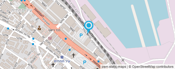 מפת הגעה אל חניון הנמל