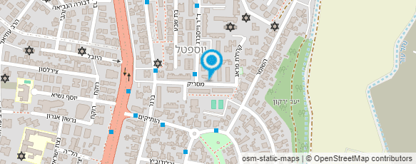 מפת הגעה אל מרכז הנוער-מתנ''ס