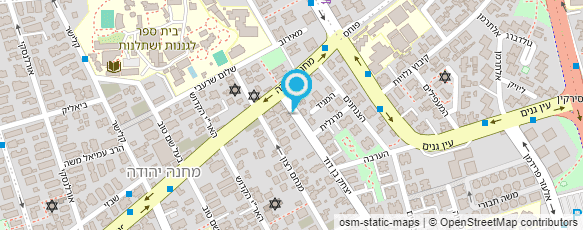 מפת הגעה אל גינון שחר