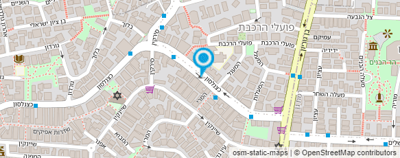 מפת הגעה אל מירי איפור קבוע וקוסמטיקה