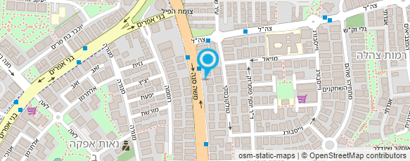 מפת הגעה אל עו"ד נער  אביב