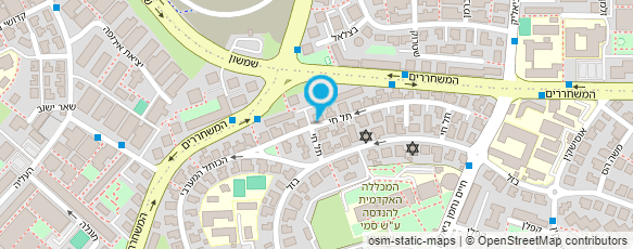 מפת הגעה אל יוסי המרכיב דודי שמש וחשמל