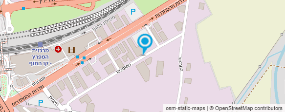 מפת הגעה אל מוסך התעשייה פחחות לאוטובוסים משאיות ורכבים