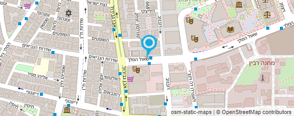 מפת הגעה אל עו"ד זחצ'ינסקי יניב