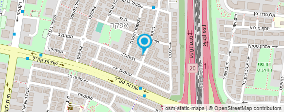 מפת הגעה אל עו"ד פרל-אמר סיגל