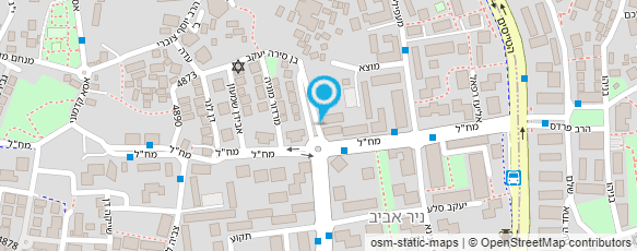 מפת הגעה אל מרכז רב שירותי לאוכלוסיה הבוגרת