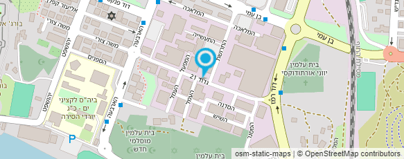 מפת הגעה אל ס.מ חומרי בניין