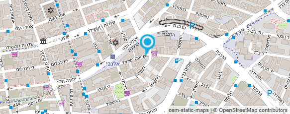 מפת הגעה אל גולדה הגלידה העברית הראשונה