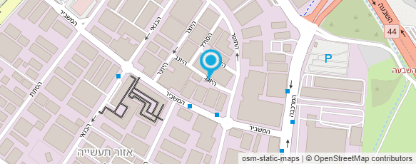 מפת הגעה אל המחסן - ציוד קמפינג