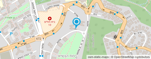 מפת הגעה אל אריאל דנה- רפלקסולוגית בכירה