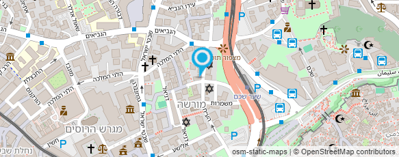 מפת הגעה אל גינה קהילתית מוסררה