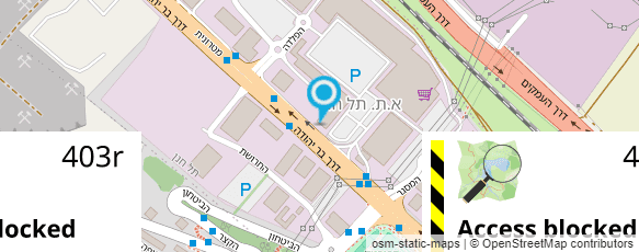 מפת הגעה אל מחסני השוק