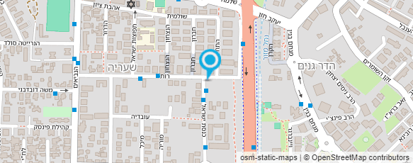 מפת הגעה אל לירן גוזלן עבודות אינסטלציה