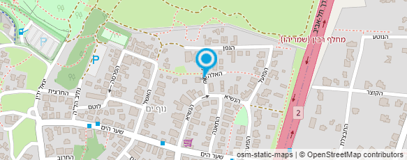 מפת הגעה אל בית כנסת מרכזי