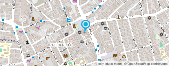 מפת הגעה אל פיצה בריבוע - פתח תקווה