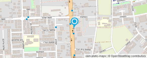 מפת הגעה אל רינת חכים  - קלינקה לשיאצו