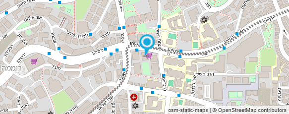 מפת הגעה אל פיצה אורי ירושלים