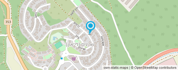 מפת הגעה אל בריכת שריגים