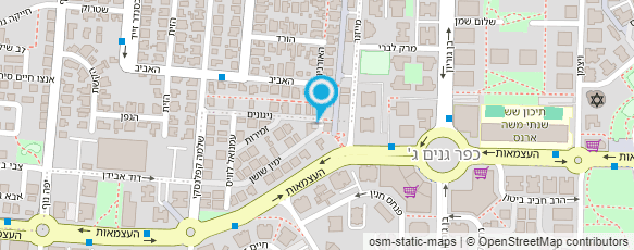 מפת הגעה אל הדר לוי טוטנאור - פיזיותרפיה