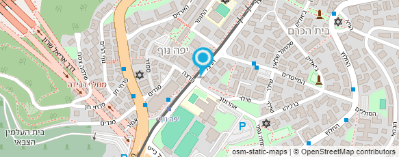 מפת הגעה אל בית ספר לטניס זיו