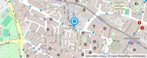 מפת הגעה אל פיצה בומבה ירושלים