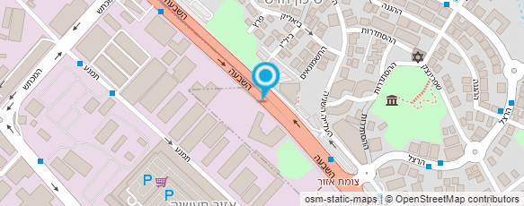 מפת הגעה אל ד.א מרכז האלומיניום