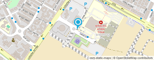 מפת הגעה אל בית חולים אסותא