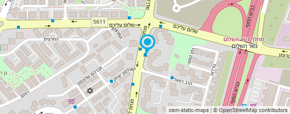 מפת הגעה אל אהרון אמינוב - מסאג'יסט רפואי