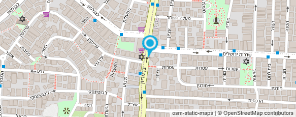 מפת הגעה אל ILYA - עיצוב שיער אומנותי