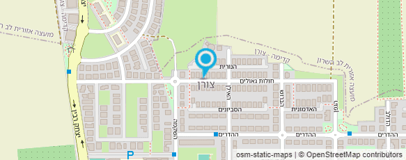 מפת הגעה אל פעוטון פעמונים