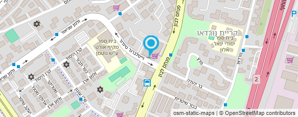 מפת הגעה אל מכבסת אור-אלמוג