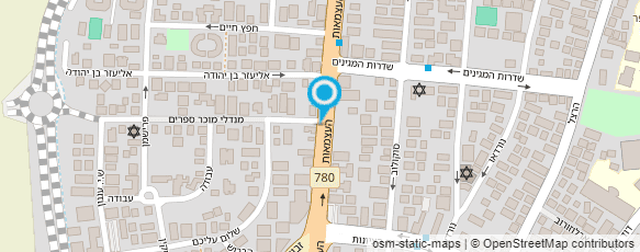 מפת הגעה אל חיים שבת עיצוב שיער