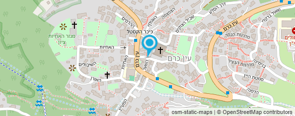 מפת הגעה אל עין כרם המתוקה