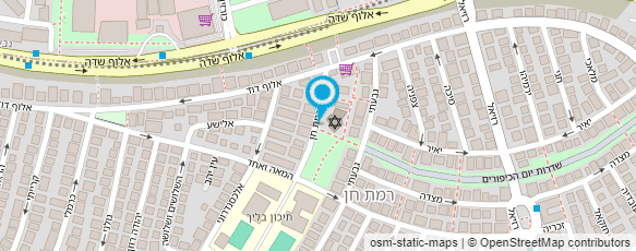 מפת הגעה אל בית כנסת רמת חן
