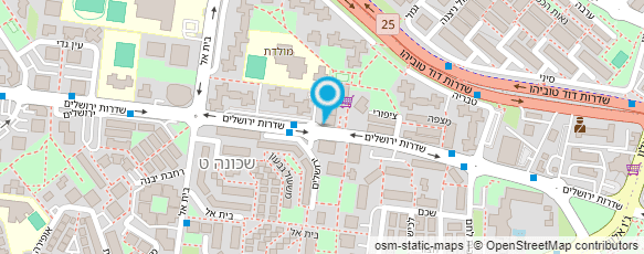 מפת הגעה אל מיס עינת