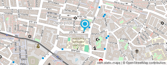 מפת הגעה אל ג'רוזלם בורגר ירושלים