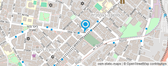 מפת הגעה אל רוזה בר מסעדה - roza