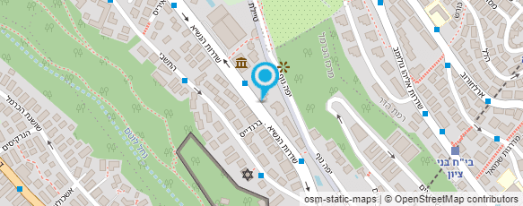 מפת הגעה אל גן בתנועה