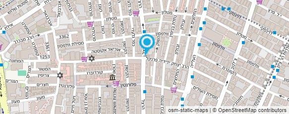 מפת הגעה אל א. ישראלי