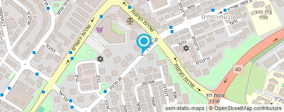 מפת הגעה אל עו"ד שניאור-לביא ענת