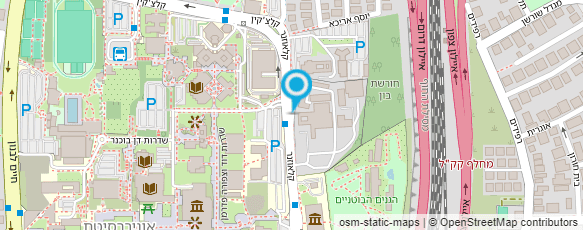 מפת הגעה אל מוזיאון הטבע ע"ש שטיינהרדט