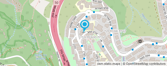 מפת הגעה אל מוניות פסגת ירושלים